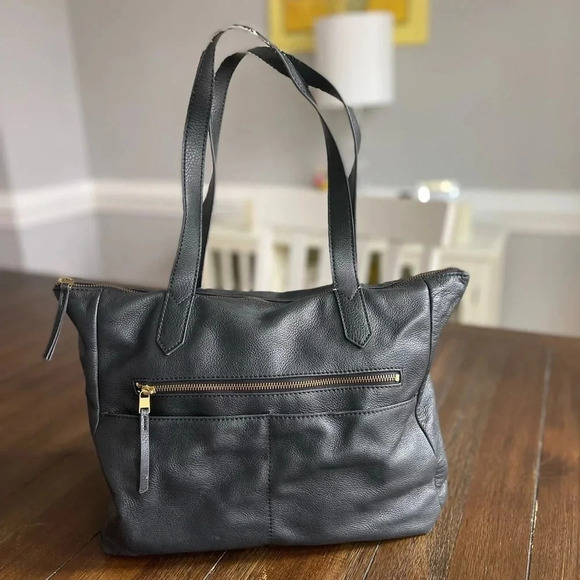Fossil leather tote bag - Picture 1 of 15